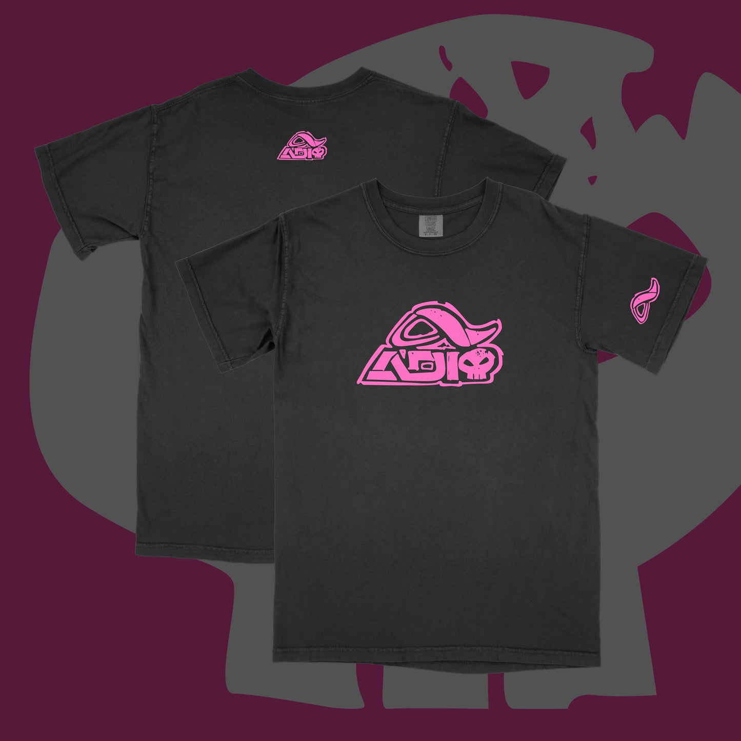 team skull t-shirt: pink *pre-order*