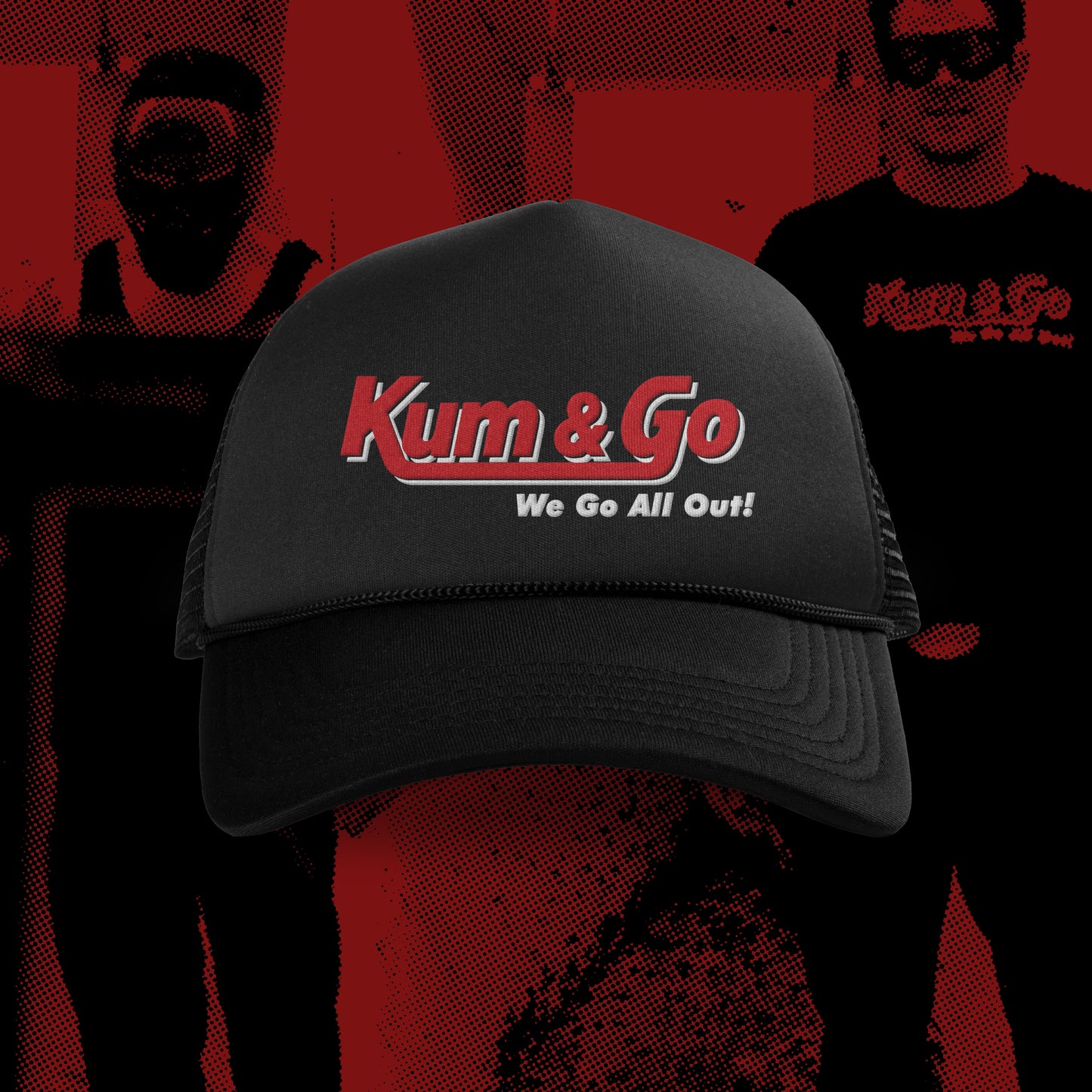 we go all out! embroidered trucker hat *pre-order*