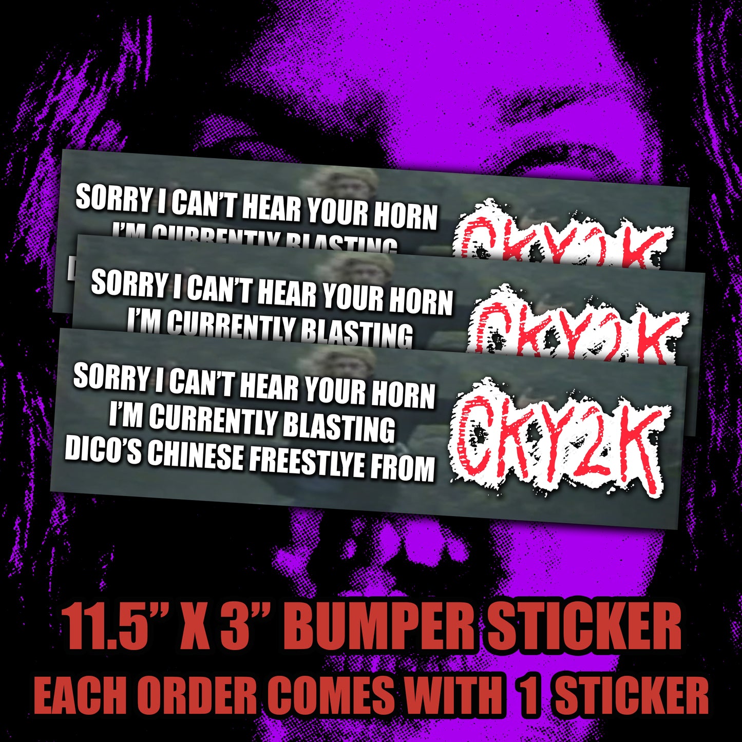 y2k freestyle bumper sticker