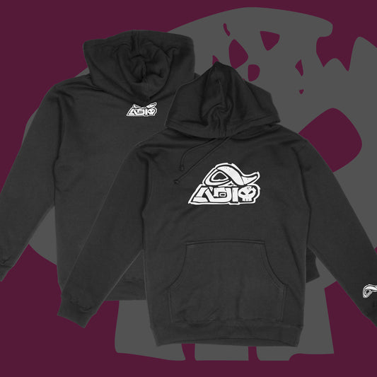 team skull hoodie: white *pre-order*