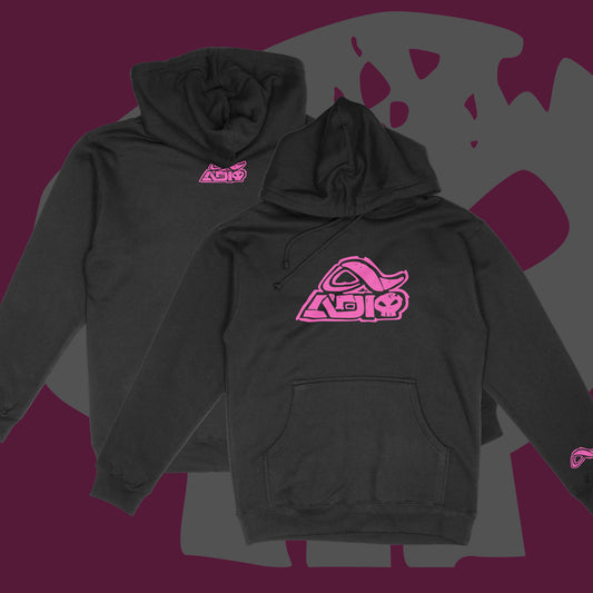 team skull hoodie: pink *pre-order*