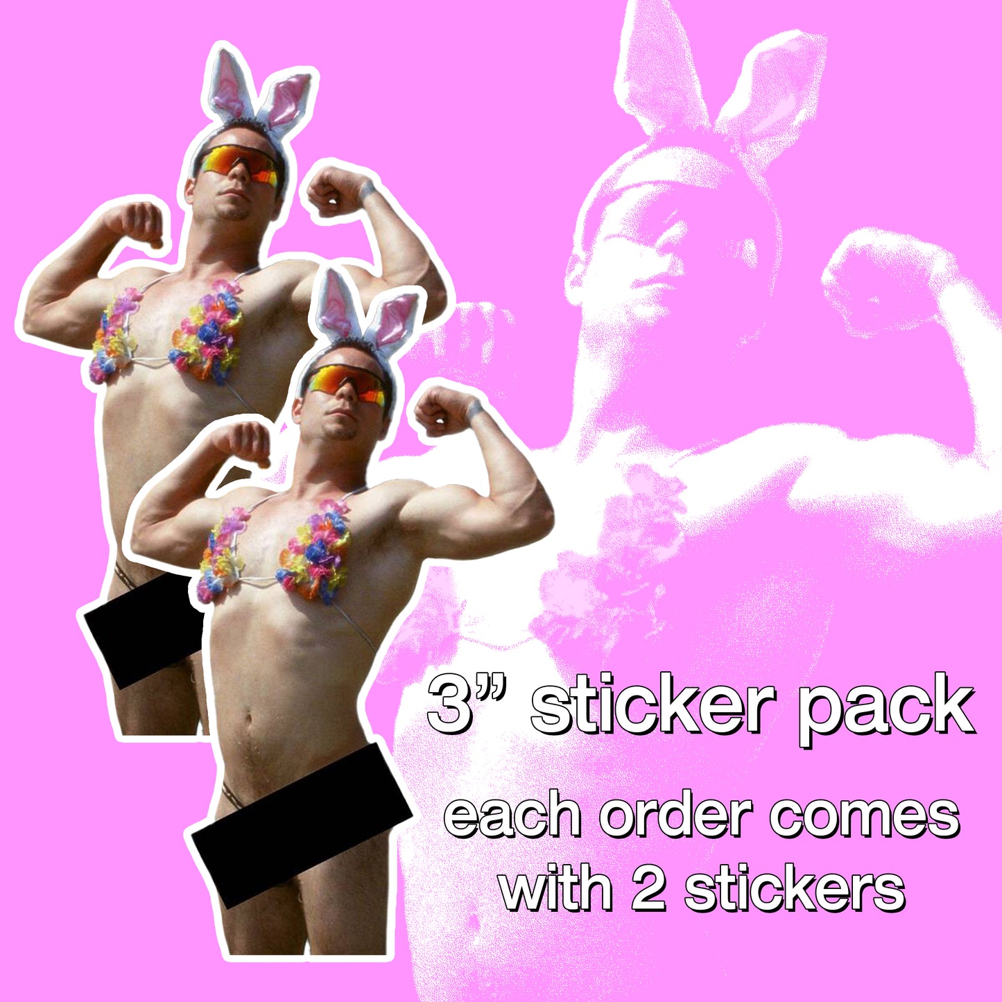 bunny the lifeguard sticker pack