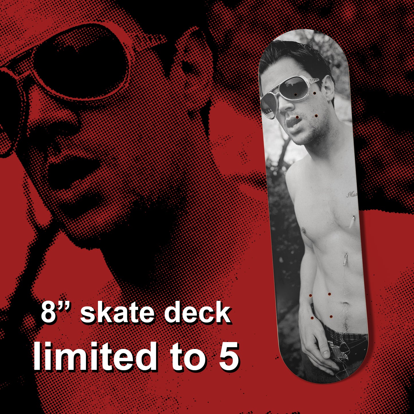 knox portrait 8" skate deck *pre-order*