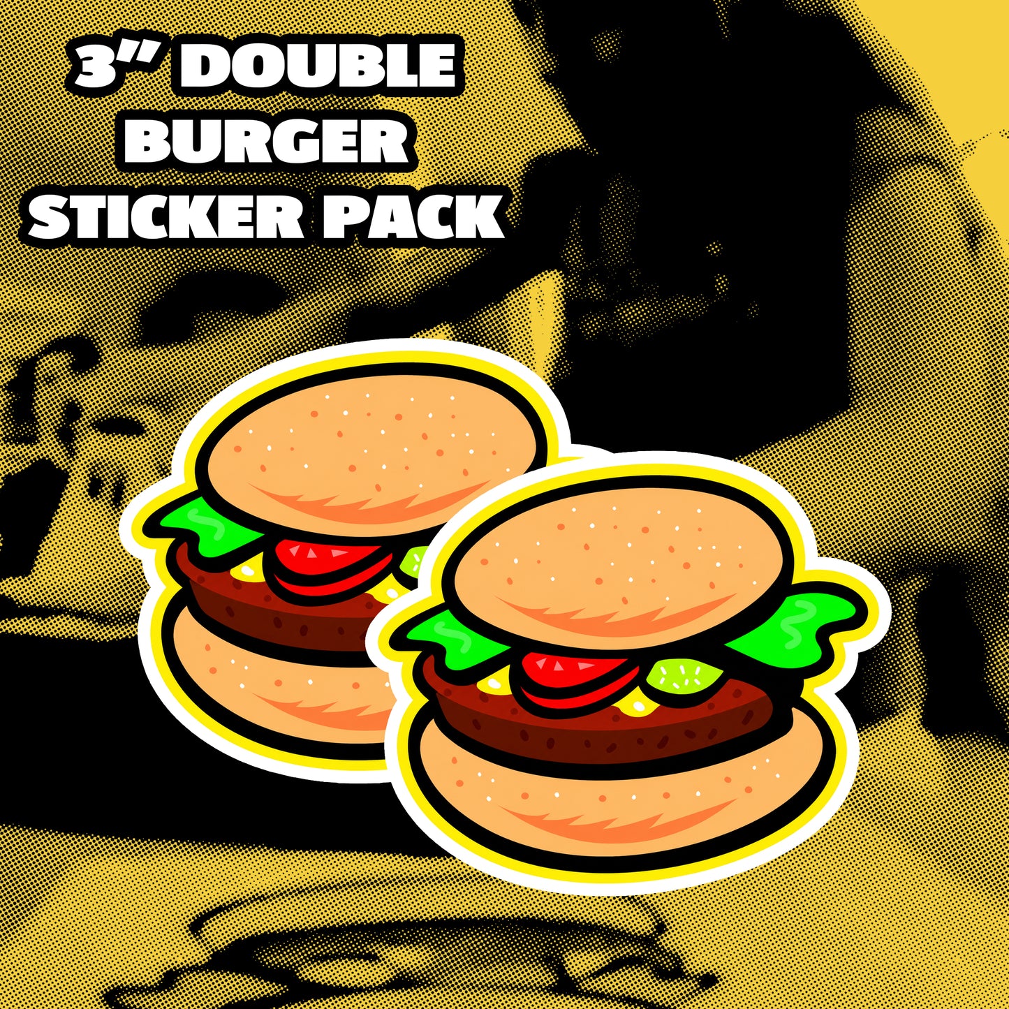 burger sticker