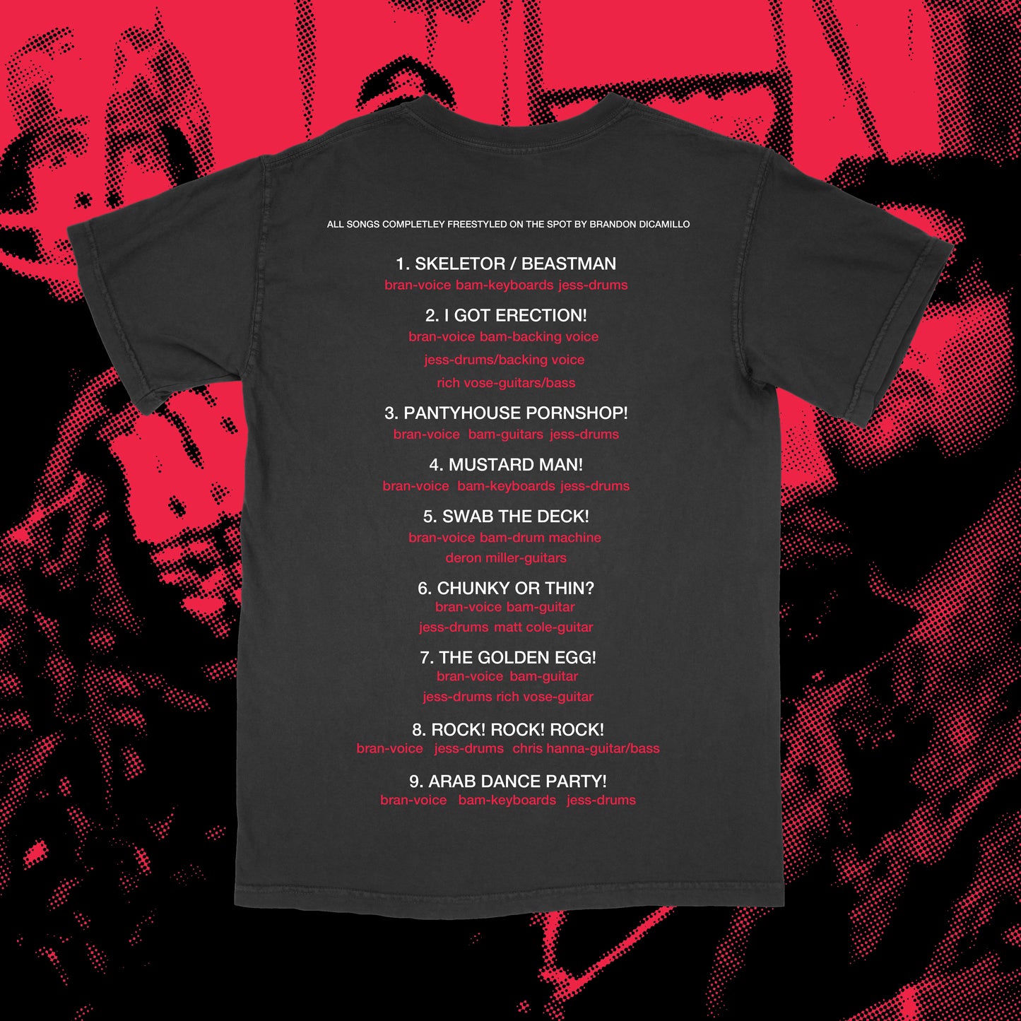 gnar tracklist t-shirt