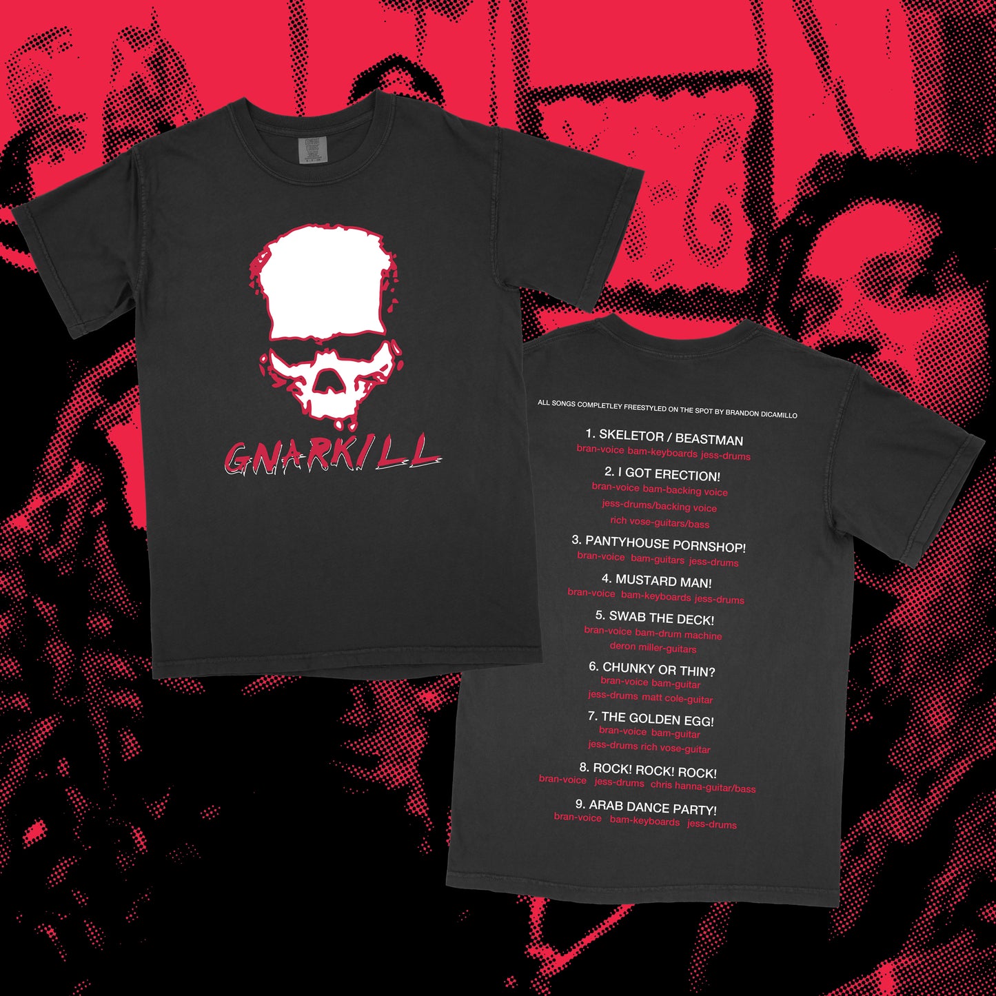 gnar tracklist t-shirt