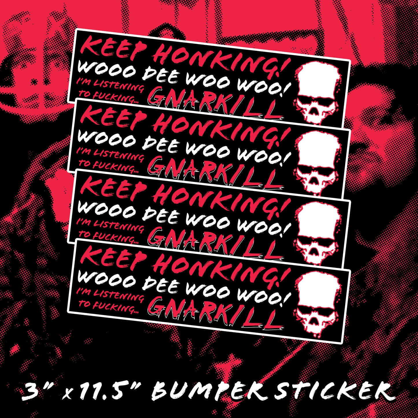 gnar bumper sticker