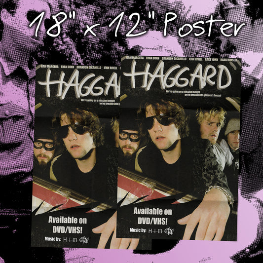 haggard 18" x 12" poster
